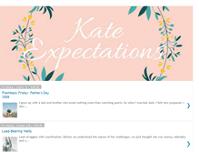 Tablet Screenshot of kateexpectations.com